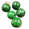 Contas Redondas de Jade Ciano Seco 30mm Contas Espalhadas de Jade Esmeralda Tielong e Calcita Contas Grandes Acessórios para Joias