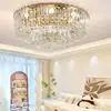 Luminária de teto para sala de estar, luminária de cristal de luxo leve estilo francês, luxuosa e de alta qualidade, luminária principal imponente para o hall, luminária de iluminação para quarto estilo creme