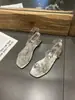 Sandalias para Mujer, Estilo Clásico para Usar en Verano, con Tacones Planos, Estilo Francés, Perfectas para el Verano, Versátiles, Suela Plana, Pedrería
