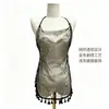 Chao Mu Lencería Sexy para Mujer Transparente Bordado Puro Deseo Pijama Falda Corta Atrevido Apasionado Conjunto de Ropa de Dormir Jacquard qq