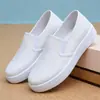 Zapatos de lona blancos tipo slip-on con estampado de grulla de almohada de verano transpirables, zapatillas blancas para mujer, zapatos casuales de suela plana, versátiles y cómodos, adecuados para enfermeras