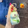 Chaveiro Pingente Desenho Animado Me Assuste de Bobagem Soprando Bolhas Alívio de Estresse Boneco Chaveiro de Carro Bolsa Ornamento Pequeno Presente