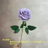 Flor artificial transfronteiriça rosa única para decorações de casamento, festas de fim de ano, decoração de casa, fundos para fotografia e comércio exterior