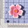 Accesorios de Resina Brillantes de Imitación con Gradiente de Colores Flor de Cinco Pétalos para DIY Ligas para el Cabello Pinzas para el Cabello Fundas para Teléfono Adornos Pegatinas