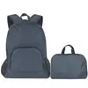 Mochila plegable ligera de gran capacidad con logotipo impreso, mochila para exteriores, portátil, impermeable, para viajes y escuela, venta al por mayor