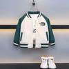 2637 Ropa Infantil Chaqueta para Niños Primavera y Otoño 2026 Nueva Estilo Coreano Chaqueta para Niño Pequeño Top Uniforme de Béisbol para Bebé