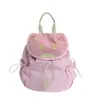 Mochila Transfronteiriça de Verão Dopamina Cor Contrastante Bolsa Feminina Deslocamento Leve Exterior Desenho Animado Mochila Menina Mochila Escolar Fofa