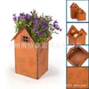 Decoraciones Navideñas de Amazon Transfronterizas Portavelas con Forma de Casa Oxidados para Uso Doméstico Velas Metálicas con Forma de Casa Estilo Campo Vintage