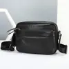 Bolso de hombro de cuero genuino de moda transfronterizo para hombre, bolso cuadrado pequeño horizontal, bolso cruzado de gran capacidad para deportes al aire libre, personalizable