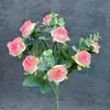 10 Ramilletes Artificiales de Rosas Diseño de Escena de Boda Decoración para Hogar Hotel Adornos de Flores Artificiales Transfronterizos Venta al por Mayor