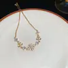 Pulsera de Zirconia Colorida Cuadrada Ovalada Forma de Gota de Agua Moda Lujo Ligero Sentido de Alta Gama Pulsera Dulce para Novia Pulsera Versátil