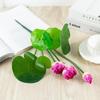 Lótus Pequeno Simulado Salão Budista Sala de Estar Decoração de Casa Tanque de Peixes de Lagoa Enfeites Jardim Água Plástico Lótus Flores Artificiais