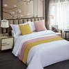Roupa de Cama de Hotel de Cor Sólida, Toalha de Pé de Cama de Luxo Leve, Bandeira de Cama Estilo Nórdico para Pousadas, Cobertura de Cama, Toalha de Cama Simples