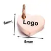 Acero Inoxidable Pulido en Punto Etiqueta Pequeña Corazón Redondo Ovalado Rectangular Colgante Se Puede Personalizar con Texto Patrón