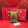 Crachá Corporativo Personalizado Logo Ouro Puro 999 Mazu Bodhisattva Fulu Porta-Retrato de Mesa Ornamentos Loja Exclusiva Presentes