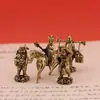 Tangshan obra de escritura latón viaje al oeste maestro y aprendiz adornos micro paisajismo mascota de té decoración de escritorio artesanías colección