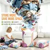 Bolsa de Compresión al Vacío sin Bomba Bolsa Organizadora 3D para Edredones, Ropa, Chaquetas de Plumas Bolsa Específica para Almacenamiento de Ropa y Ropa de Cama