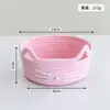 Cesta de Armazenamento de Corda de Algodão com Orelha de Gato Desenho Animado Cesta Tecida de Múltiplas Cordas de Algodão Armazenamento de Entrada Armazenamento de Mesa de Escritório Cesta de Armazenamento para Miudezas