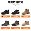 Zapatos de Seguridad Ligeros, Cómodos y Duraderos para Hombre, Adecuados para Todas las Estaciones, Antimpacto, Antipenetración, Sin Olor, Zapatos Protectores del Fabricante