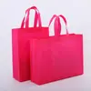 Bolsa no tejida al por mayor personalizada bolsa de compras publicitaria bolsa en blanco para empaque de ropa impresión bolso promocional en stock