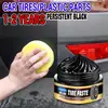 La cera para neumáticos transfronteriza kineshinex proporciona un brillo y protección duraderos, aceite para la renovación de piezas de plástico del coche, eliminación de arañazos y reparación.