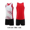Traje de Entrenamiento de Atletismo para Hombre con Fuente Impresa Uniforme de Equipo de Competición de Pruebas Chaleco de Velocidad Ropa Deportiva Traje de Correr Maratón Mujer