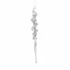 Decoraciones navideñas transfronterizas, adornos de carámbanos transparentes estilo nórdico, colgantes de carámbanos de cristal blanco para árboles de Navidad