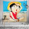 Transfronterizo Nuevo Tapiz de One Piece Fondo Tela Animación de Dibujos Animados Japoneses Tapiz de Piel de Durazno Tapiz Tapiz Tapiz Luffy Tela Colgante