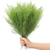 Decoração de Natal Transfronteiriça Flores Guirlanda DIY Artesanato Galhos de Pinheiro Artificiais Plantas Verdes Falsas Palitos de Folha de Pinheiro