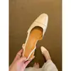 Sandálias Fechadas Retrô Francesas Sazonais para Mulheres, Novo Estilo de Verão para Exterior, Versátil, Chique, Respirável, Salto Anabela, Baixo