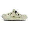 Zapatos con Agujeros para Hombre Verano Ropa Exterior Zapatos de Jardín Sandalias de Punta Cerrada Estilo Deportivo Casual Suela Gruesa Tallas Grandes Pantuflas