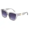 2024 Nuevo Diseño de Montura Cuadrada Varillas Gafas de Sol Verano Anti-UV Gafas de Sol Protección Solar Gafas de Sol