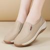 Zapatos mecedores de cuatro estaciones, Zapatos casuales de moda para mujer, Zapatos de plataforma de tacón de cuña bajos, Zapatos redondos para mujer, Zapatos de vestir de una pieza para mujer, Zapatos de tacón de cuña para mujer