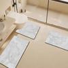 Alfombra de Piso para Baño Alfombra para Pies de Inodoro en Forma de U Juego de Tres Piezas Antideslizante para Inodoro Alfombra Absorbente de Barro Diatomeo Alfombra Doméstica para Inodoro