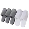 Pantuflas Desechables de Coral Fleece, Estilo Otoño e Invierno, Engrosadas, Antideslizantes, para Uso en Casa, Recibir Invitados, Uso Comercial en Hoteles, Venta al por Mayor, Impresión de Logo