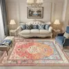 Alfombra de Sala de Estar Estilo Persa Transfronteriza, Alfombra Grande para Sala de Estar, Alfombra para Mesa de Café y Sofá, Alfombra de Cobertura Total Estilo Americano para Sala de Estar, Dormitorio, Mesita de Noche