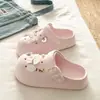 Respirável e InodoroDivertido Fofo Concha para Sopa Sapato com Buraco de Cachorro Pessoa Preguiçosa Slip-on Duas Formas Chinelos com Biqueira de EVA Feminino