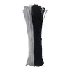 Stock del fabricante de cordones elásticos de látex blanco y negro de 0,8 mm a 15 mm para dobladillos de ropa y cordones de sombreros