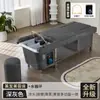 Venta al por mayor de exportación transfronteriza, Cama de champú eléctrica elevable, Terapia para la cabeza, Terapia para los pies, Sofá con baño de pies, Cama integrada, Cama de masaje para pies