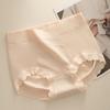 Ropa interior sin costuras nude transfronteriza para niñas, entrepierna antibacteriana de puro algodón, transpirable, de talle medio, cadera melocotón, anti-pellizco en la cadera, calzones para mujer