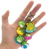 Venta Caliente Dibujo Animado Abejita Tarro de Miel Brocheta Llavero Divertido Figura 3D de PVC Llavero Regalo Pequeño Creativo