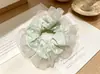Ligas para el Cabello Lindas Estilo Coreano con Flores, Ligas de Encaje, Scrunchies, Accesorios Estilo Perezoso, Suministro Directo desde la Fábrica Fuente