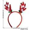 Estoque Pronta Entrega Fábrica Nova Faixas de Cabeça de Natal Decorações de Natal Faixas de Cabeça com Chifres de Rena Desenho Animado Decorações de Festa