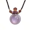 Joyería de Aceite Esencial Bolsillo de Red para Lote Botella de Vidrio para Aceite Esencial Colgante de Collar de Aromaterapia Joyería de Fragancia de Cola de Caballo Suministro Transfronterizo