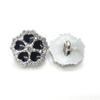 Botones de Plástico Estilo Chanel con Diseño Floral, Teñidos al Aceite y Adornados con Pedrería, Accesorios para Ropa, Botones Grandes para Abrigo, Botones de Lujo al por Mayor