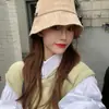 Sombrero de Pescador para Mujer Verano Circunferencia de Cabeza Grande Estilo Coreano Red Social Negro Primavera y Otoño Cubre Rostro Pequeño Cara Lisa Sombrero de Cubo