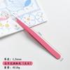 Pinzas de Acero Inoxidable de 1.5 mm de Espesor en Colores Macarrón, Adecuadas para Journaling, con Puntas Curvas y Rectas