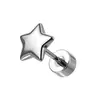 Brincos de Liga de Titânio F136 Estrela Raio Cruz Studs para Orelha Hélice Lábio Studs G23 Titânio Body Piercing Joias Brincos