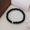 Pulsera de Estilo Crowcore Ins de Moda Pulsera de Obsidiana Natural Joyería Vintage de Alta Gama Fabricante de Origen Venta al por Mayor