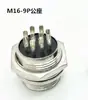 Conector fêmea de aviação M16 GX16.